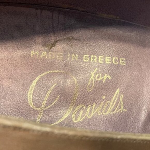Vintage Davids Handmade Leather Heels made in Greece – ARCHIVAL PIECE - Picture 11 of 12
